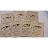 GREYHOUND RACING, Luton home racecards, 1940, FR to VG, 45*