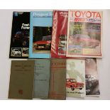 MOTORING, booklets, inc. Owners manuals (3), Morris Oxford (writing to cover), Hillman Mark VII,