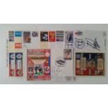 FOOTBALL, signed Sunderland First Day Covers, inc. Clark, Lawrence, Russell, Quinn etc., LE (for