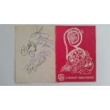 POP MUSIC, The Drifters, signed nightclub programme, A Bailey Nightspot, to blank back cover, 3.5