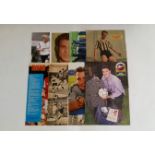 FOOTBALL, signed magazine & newspaper photos, 1950s onwards, inc. John Charles, Ivor Allchurch,