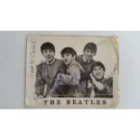 POP MUSIC, The Beatles, signed fan club photo, all believed to be signed by George Harrison,