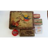 TINS, selection, mainly tobacco, inc. Players, King Edward, Army Club, Black Cat, Erinmore, Myrtle