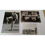 FOOTBALL, Welsh selection, Newport County, original press photos (6), v Sheffield Wednesday 1963/4