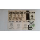 FOOTBALL, Notts County home programmes, inc. 1957 (4), 1958 (9), 1959 (2), 1960s (6), rust stains to