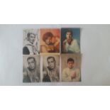 CINEMA, French postcards & similar size photos, French & US actors & actresses, G to EX,