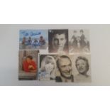 CINEMA, signed French postcards etc., inc. Tino Rossi, Sylvie Vartan, Les Surfs, Jocelyne Jocya,