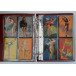 GLAMOUR, selection, inc. Mutoscope (44), postcard size p/b art-style; Angel Delight, premium (7);