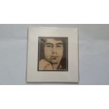 POP MUSIC, signed reproduction black/white photo by Neil Diamond, overmounted, 8.75 X 9.5 overall,