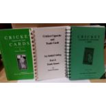 CRICKET, reference books, Cricket Cards by Deadman (with Part 2); Harris & Seymour, VG to EX, 3