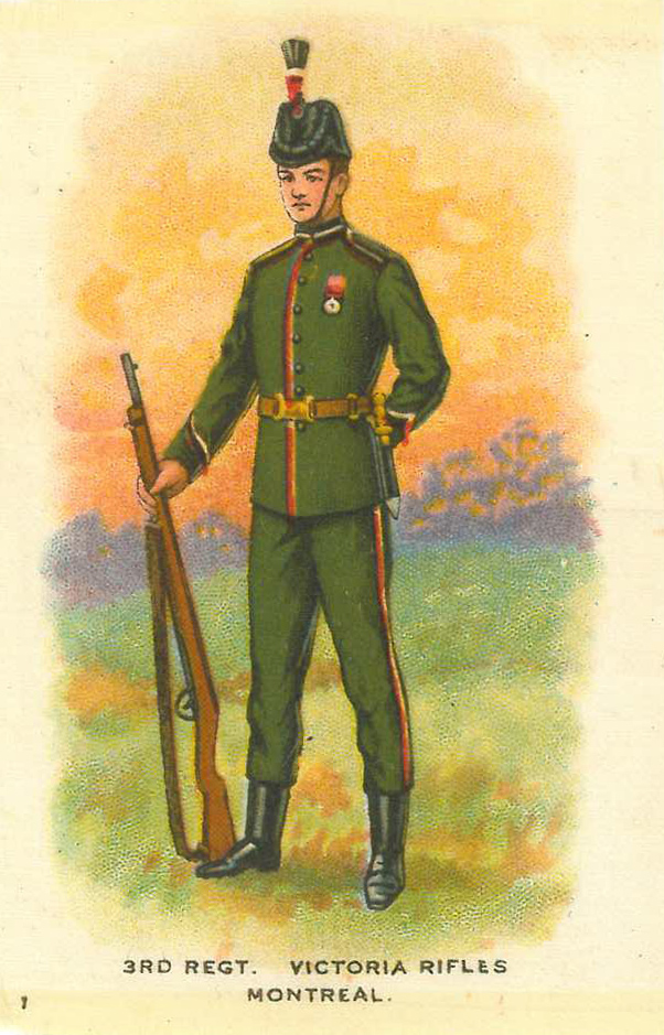 I.T.C. OF CANADA, Regimental Uniforms of Canada, complete, large silks, VG, 55