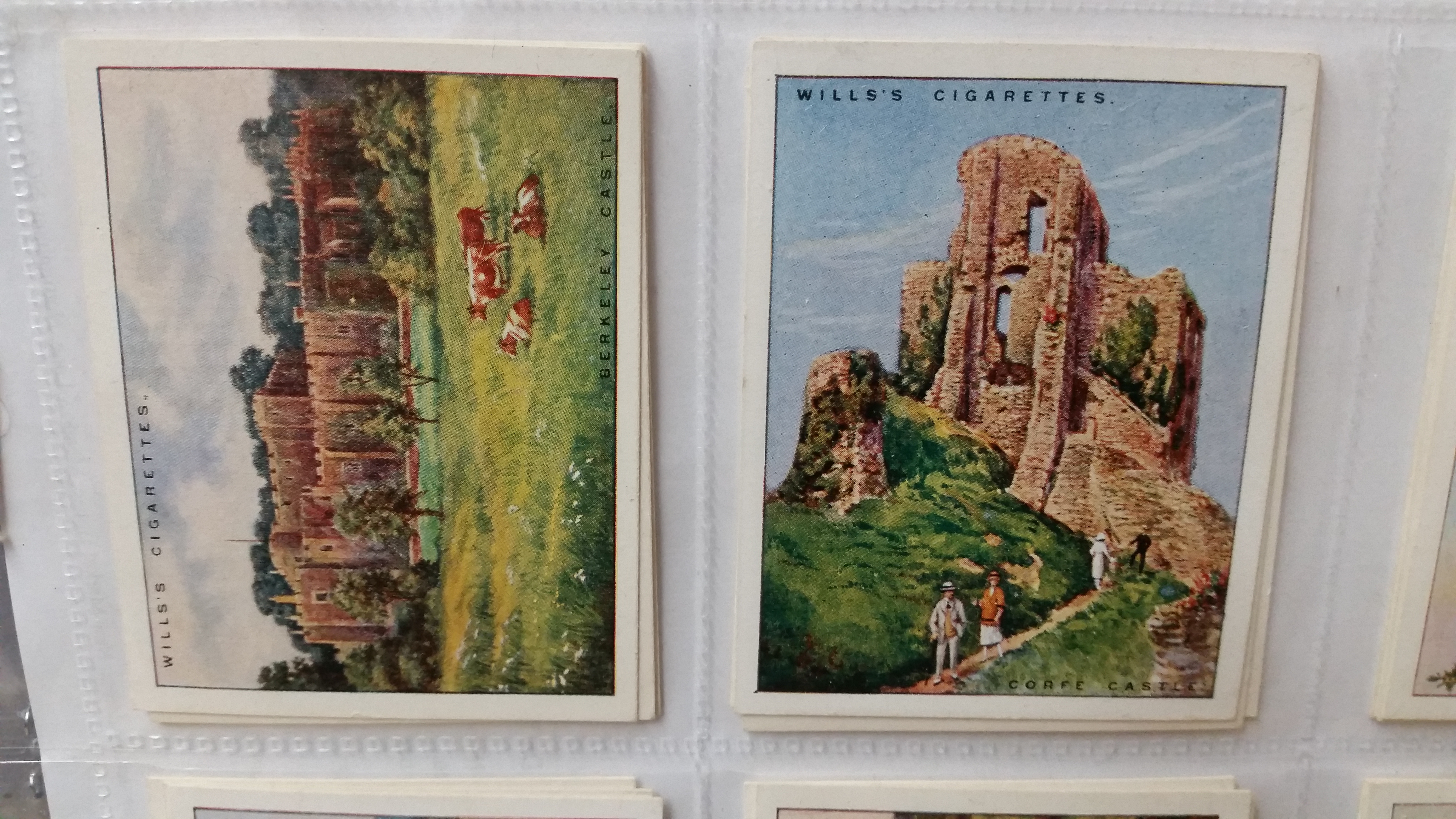 WILLS, large, complete (7), inc. British Castles, Garden Flowers 1st & 2nd, Famous British