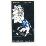 BARRATT, Football Stars, Jennings (Leeds United), Sherbert Novelties back, VG