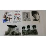 POP MUSIC, signed photocards, inc. Cliff Richard, Sarah Vaughan, Martha Reeves, John Kander etc.,