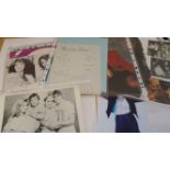 ENTERTAINMENT, signed photos, newspaper articles, pieces etc., inc. Suzi Quatro (3), Barbara Dickson