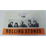 POP MUSIC, The Rolling Stones signed magazine cutting, signed by Keith Richards & Mick Jagger,