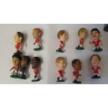 FOOTBALL, Corinthian plastic figures, mainly Liverpool, VG, 11