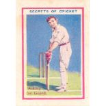 CRICKET, miniature, Thomson Secrets of Cricket (65); de Beukelaer All Sports (18 cricketers), G to