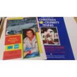 TENNIS, programmes, selection of Christmas Pro-Celebrity Tennis programmes, signatures inc. signed(