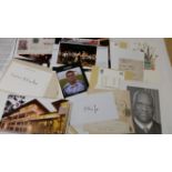 AUTOGRAPHS, signed selection, inc. postcards, trade cards, white cards, envelopes, letters,