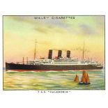 WILLS, Famous British Liners 1st, complete, large, VG to EX, 30