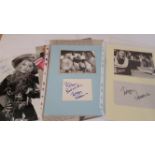 ENTERTAINMENT, Twiggy selection inc. signed(3) promotional photos, plain card; unsigned inc.