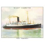 WILLS, Famous British Liners 2nd, complete, large, VG to EX, 30