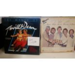 POP MUSIC, signed LP records, inc. signed cards attached to front covers (16), Warren Mitchell,