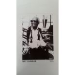 POP MUSIC, signed promotional photo by Ray Charles, half-length, 8 x 10, EX