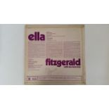 POP MUSIC, signed LP by Ella Fitzgerald, eponymous issue, signed to back cover, record present,