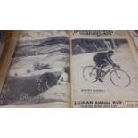 CYCLING, magazines, The Bicycle, bound volume (Vol 3), Jan-June 1937, bound in green boards, tear to