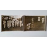 CRICKET, original press photographs, South Africa to England 1929 (4) images include match action
