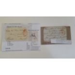 CRICKET, signed envelope free front envelopes, inc. Cardigan (Robert Brudnell), pu 1835 (he played