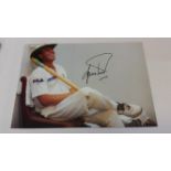 CRICKET, Ashes signed selection, inc. colour photos (5), Ashley Giles, Angus Fraser, Ian Chappell,
