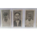 PATTREIOUEX, Famous Cricketers, Nos. C.33-36 & 38-41, printed backs, some irregular trim, about G to