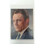 CINEMA, signed colour magazine photo by Richard Burton, H&S, 7.5 X 10, VG