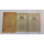 GREYHOUND RACING, programmes, inc. Wimbledon homes, 14th May 1930 & 10th Aug 1934; Wandsworth