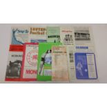 FOOTBALL, Workington Town home (5) & away programmes, 1953 to early 1970's, no writing, G to EX,