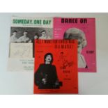 POP MUSIC, signed selection, inc. sheet music, Dance On by Kathy Kirby, All I Want For Christmas
