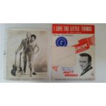 POP MUSIC, signed selection, inc. three cards (each with sheet music booklets), Little Eva (The