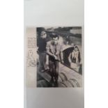 CINEMA, signed magazine photo by Eric Sykes & Harry H Corbett, from the Bargee, 6.75 X 7.25, VG