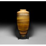 Large Phoenician Alabaster Torpedo Vase