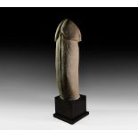 A Monumental Roman Marble Phallus