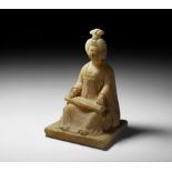 Chinese Tang Seated Courtly Lady