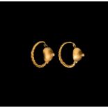 Roman Gold Earring Pair