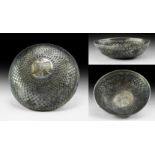 South Arabian Gilt Silver Epigraphic Bowl