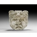 Olmec Rock Crystal Jaguar God Funerary Mask