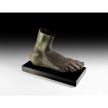 Roman Life-Size Statue Foot of a God or Hero