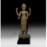 Large South East Asian Standing Lakshmi Statue