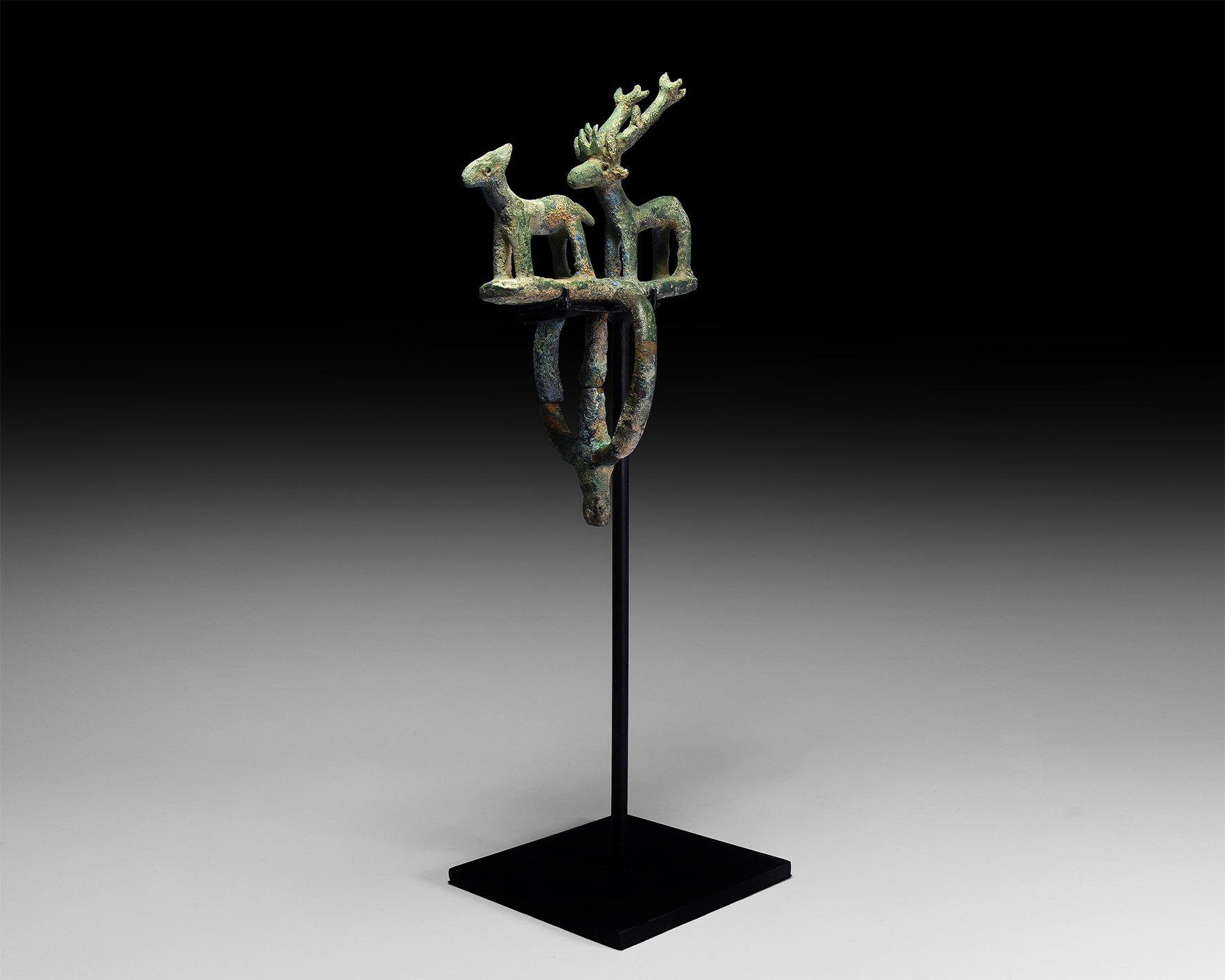 Luristan Standard Finial with Animals